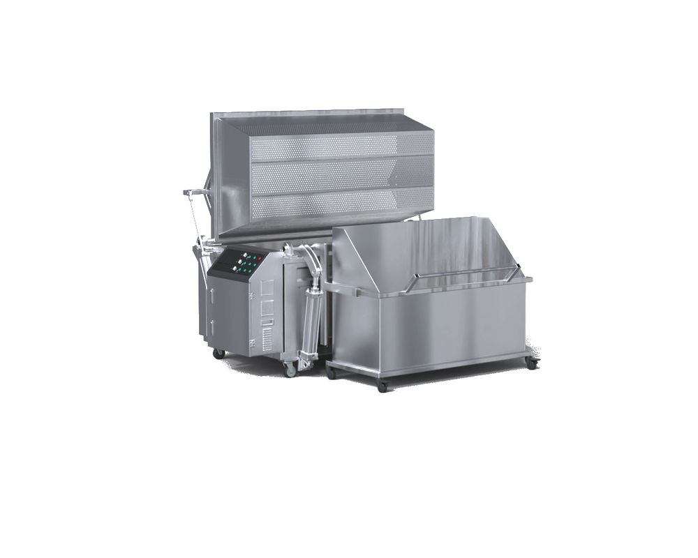 Máquina de freír automática a gas con carga y descarga automática para pollo, maní