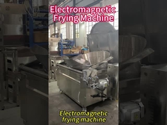 Freidora electromagnética con descarga automática