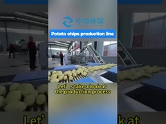 Máquina de freír totalmente automática para agilizar la línea de producción de papas fritas